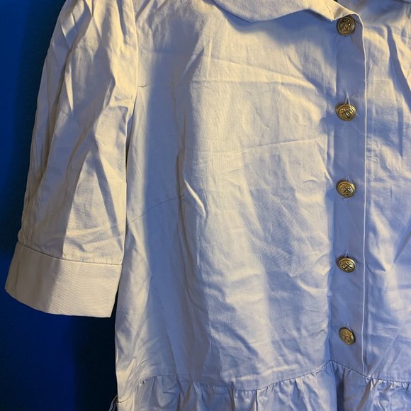 Family Affairs Midnight Voyage Peter Pan Collar Dress in Gray Size Medium NWT - Picture 3 of 7